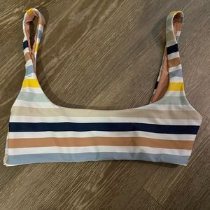 Pull and Bear swimsuit top, S, multicolor stripes